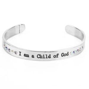 Silver Inspirational Cuff Bracelet